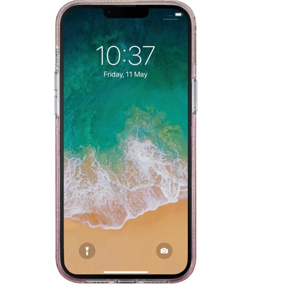 INSIGNIA Pink Gradient Ombre Glitter iPhone 12 13 PRO MAX Hard Case - Picture 6 of 10